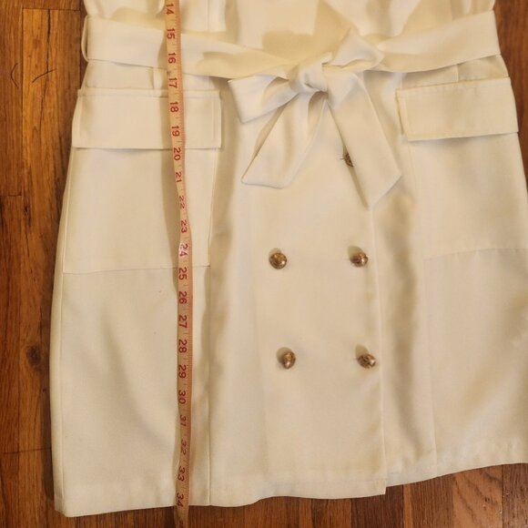 Pretty Little Things Sleeveless Whisper Tuxedo Mini Dress w/Belt Size 10 - Picture 10 of 13